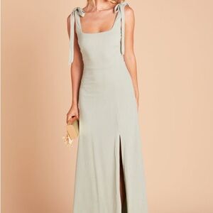 Crepe Sage Birdy Grey Alex Convertible Maxi Dress